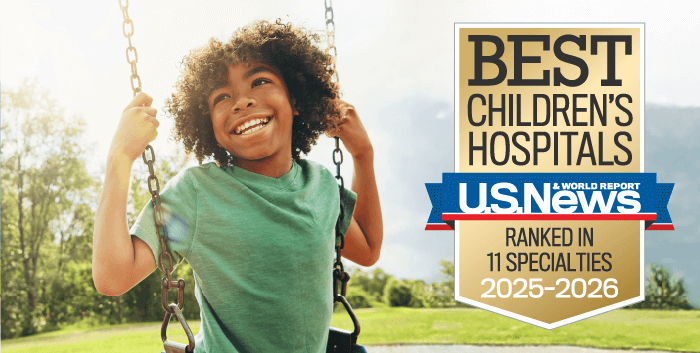 UPMC Children's Hospital of Pittsburgh ranked in 11 specialties by U.S. News and World Report.